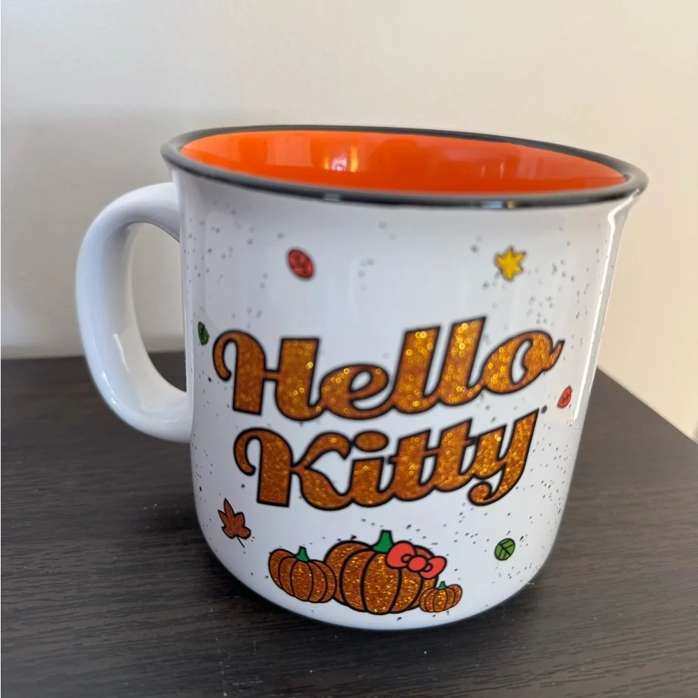 ❌ SOLD! ❌ Hello Kitty Pumpkin Mug - White and Orange - Picture 3 of 4